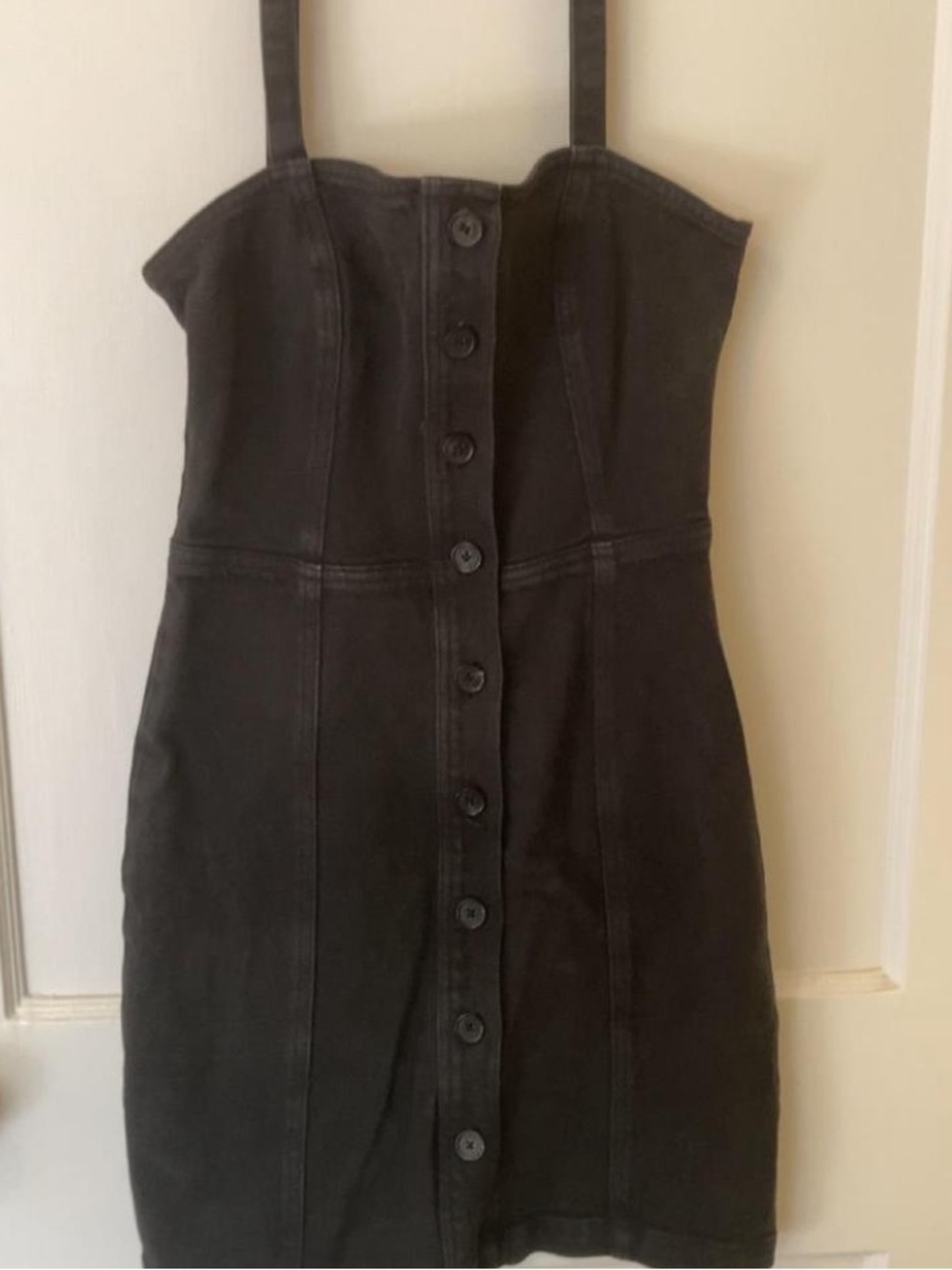 Wilfred Free black denim dress